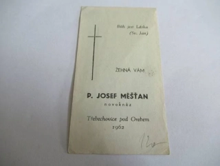 Videte si es doloz sicut dolor meus! - P. Josef Měšťán, Třebechovice pod Orebem