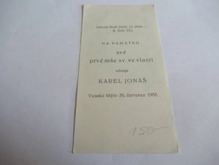 Ježíš Kristus, přítel dítek - Karel Jonáš, Vysoké Mýto