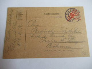 K. U. K. Feldpostamt - 18.11. 1917 - č. Razítka 225