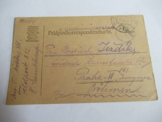 K. U. K. Feldpostamt - 12. 12. 1917 - č. Razítka 512 b