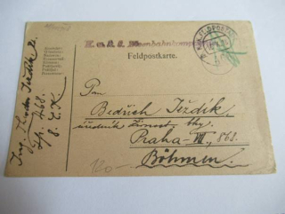 K. U. K. Feldpostamt -  16.10. 1918  - č. Razítka 468 a