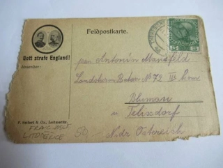 Polní pošta - Franc Josef, Litoměřice