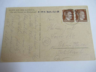 Polní pošta - Zeitz 4.2. 1945 - č. Razítka i