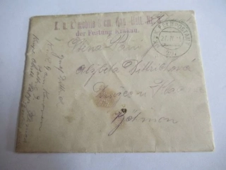 K. U. K. Feldpostamt -  27.4. 1915  - č. Razítka 207