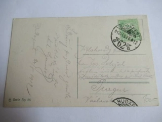  Polní pošta - Budapešť - 24.2. 1912 - č. Razítka G 62 G