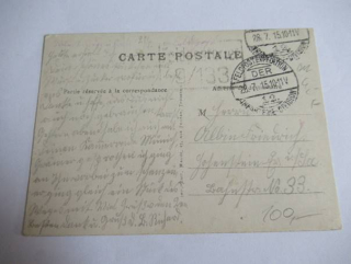 Feldposte - 28.7. 1911 - č. Razítka 12