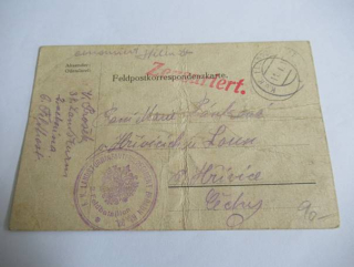 K. U. K. Feldpostamt -  11.1. 1915  - č. Razítka 6