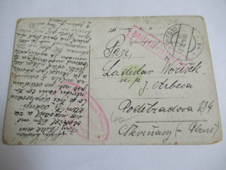 Polní pošta - Wien 2.10. 1916