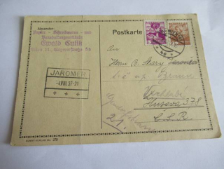 Postkarte - Oswald Oulik, stavební předměty - Vídeň