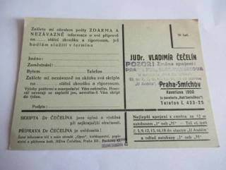  JUDr. Vladimír Čečelín, skripta - Praha