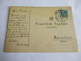  František Švanda, obchod s uhlím - Řevničov u Kladna