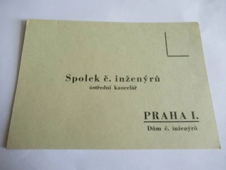  Spolek č. inženýrů, ústřední kancelář - Praha I