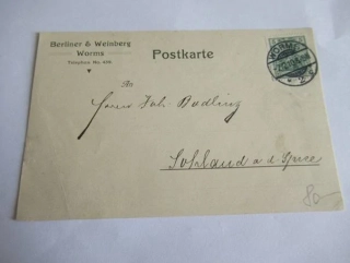 Postkarte - Berliner & Weinberg - Worms