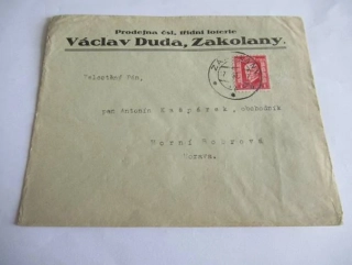  Václav Duda, Prodejna čsl. třídní loterie - Zakolany