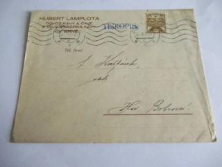  Hubert Lamplota, dovoz kávy, čaje a velkopražírna kávy - Brno