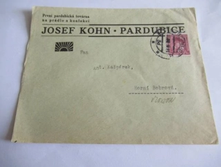  Josef Kohn, první pardubická továrna na prádlo a konfekci - Pardubice