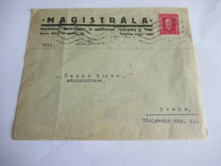  Magistrála, monopol železniční a poštovní reklamy - Brno