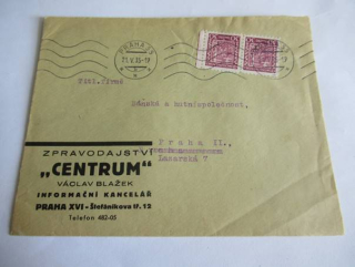 Zpravodajství Cebtrum - Václav Blažek, informační kancelář - Praha XVI.