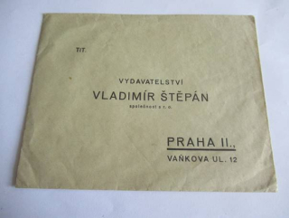 Vladimír Štěpán, vydavatelství - Praha II.