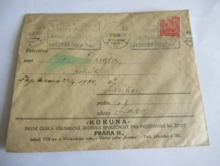 Koruna, První česká všeobecná akciová společnost pro Pojišťování na život - Praha II.