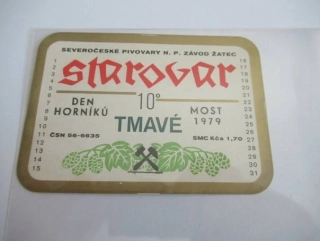 Středočeské pivovary Starovar - 10° Tmavé