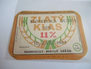 Severomoravské pivovary - Zlatý Klas - Olomoucký světlý ležák