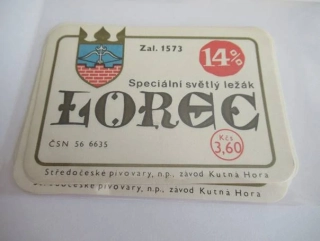 Sředočeské pivovary, Závod Kutná Hora - Lorec - Speciální světlý ležák 14°