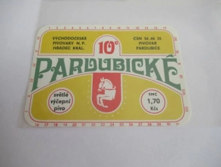 Pivovar Pardubice - Pardubické - Světlé výčepní 10° pivo