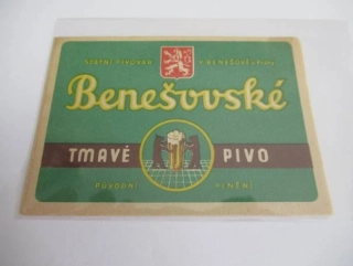 Pivovar Benešov u Prahy - Benešovské - Tmavé pivo