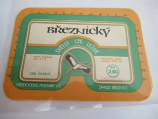 Středočeské pivovary, závod Březnice - Březnický světlý ležák 12°