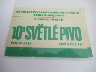 Pivovar Třeboň - 10° světlé pivo