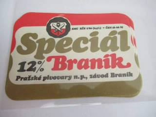 Pražské pivovary, závod Braník - Speciál - pivo 12°