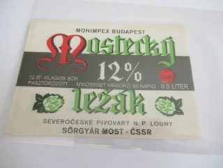 Středočeské pivovary, závod Most - Mostecký ležák 12°