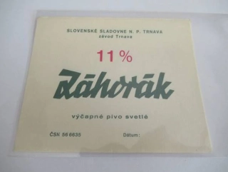 Pivovar Trnava - Záhorák - výčepné pivo světlé 11°