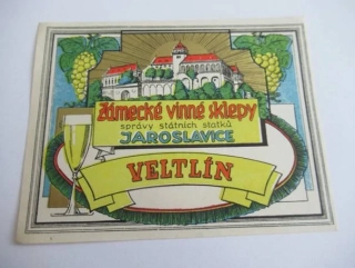 Zámecké vinné sklepy - správy státních statků Jaroslavice - Veltlín