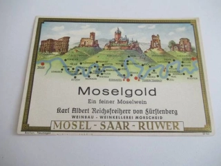 Moselgold - Etiketa na víno