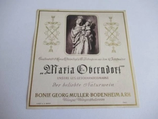 Maria Oberndorf - Etiketa na víno