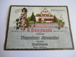 Rheingau - R. Göttelmann - Etiketa na víno