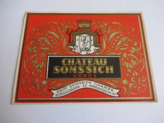 Chateau Somssich - Etiketa na víno