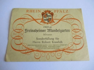 Rhein Pfalz - Etiketa na víno