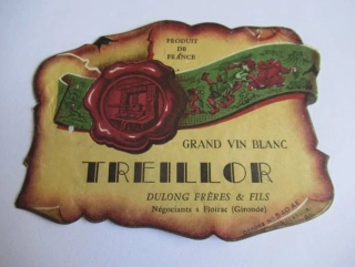 Grand Vin Blanc Treillor - Etiketa na víno