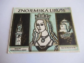 Znojemská Libuiše - Etiketa na víno