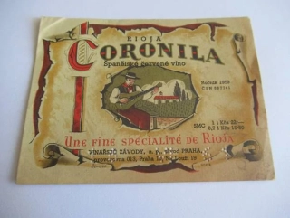 Rioja Coronila - Španělské červené víno - Etiketa na víno