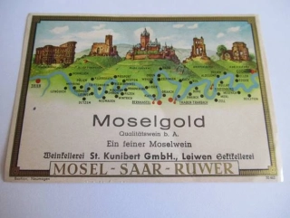 Moselgold - Etiketa na víno