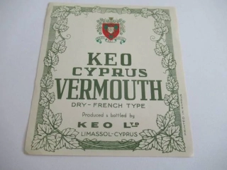 Keo Cyprus Vermouth - Etiketa na víno