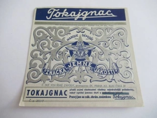Tokajgnac - Značka jemné jakosti - Etiketa na víno