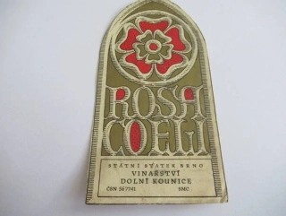 Rosa Coelil - Vinařství Dolní Kounice - Etiketa na víno