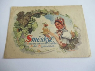 Směska, Vinařsko-ovocnícké-družstvo - Dolní Bojanovice - Etiketa na víno