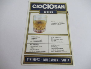 CioCIOSAN Weiss - Etiketa