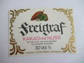 Freigraf - Kakao mit Nuss - Likér 30%